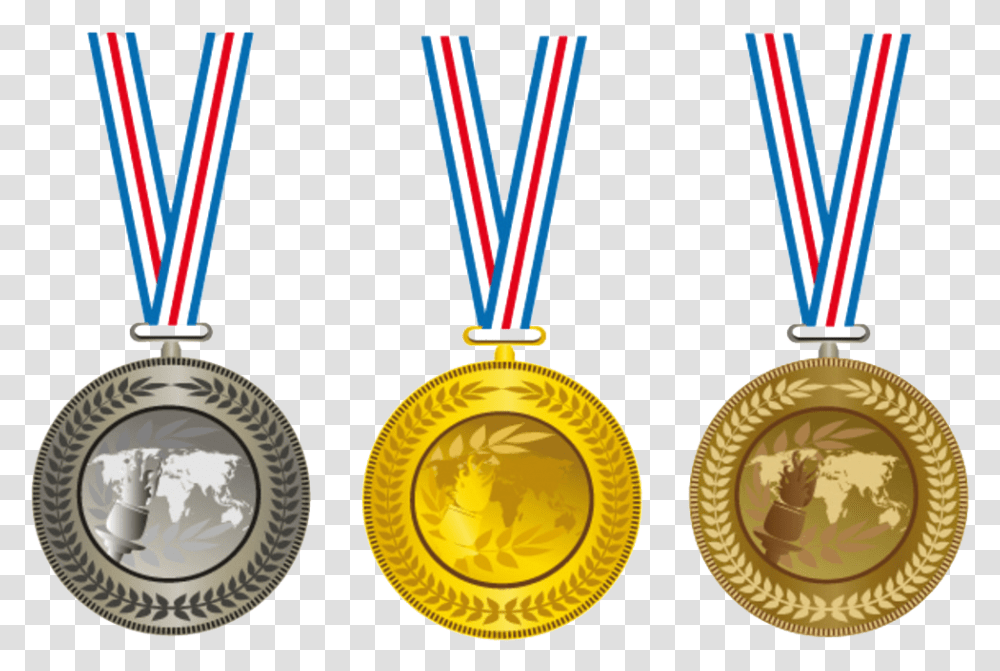 Gold Medal Olympic Medal Clip Art Gold Silver Bronze Medals, Trophy Transparent Png
