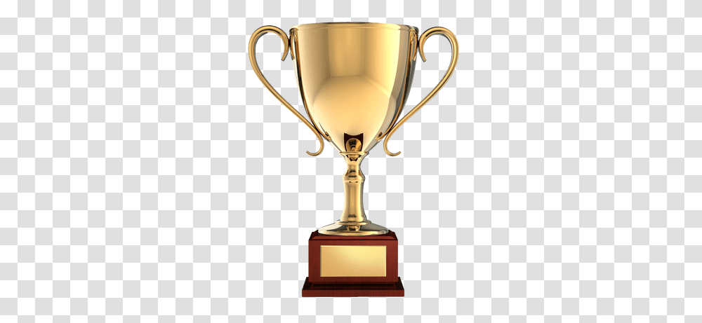 Gold Medal Stickpng Trophy Award, Lamp Transparent Png