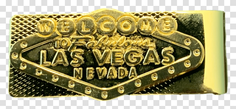 Gold Men's Las Vegas Money Clip Sign, Wristwatch, Symbol, Logo, Trademark Transparent Png