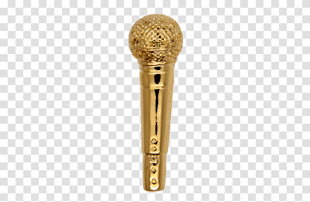 Gold Microphone, Electrical Device Transparent Png