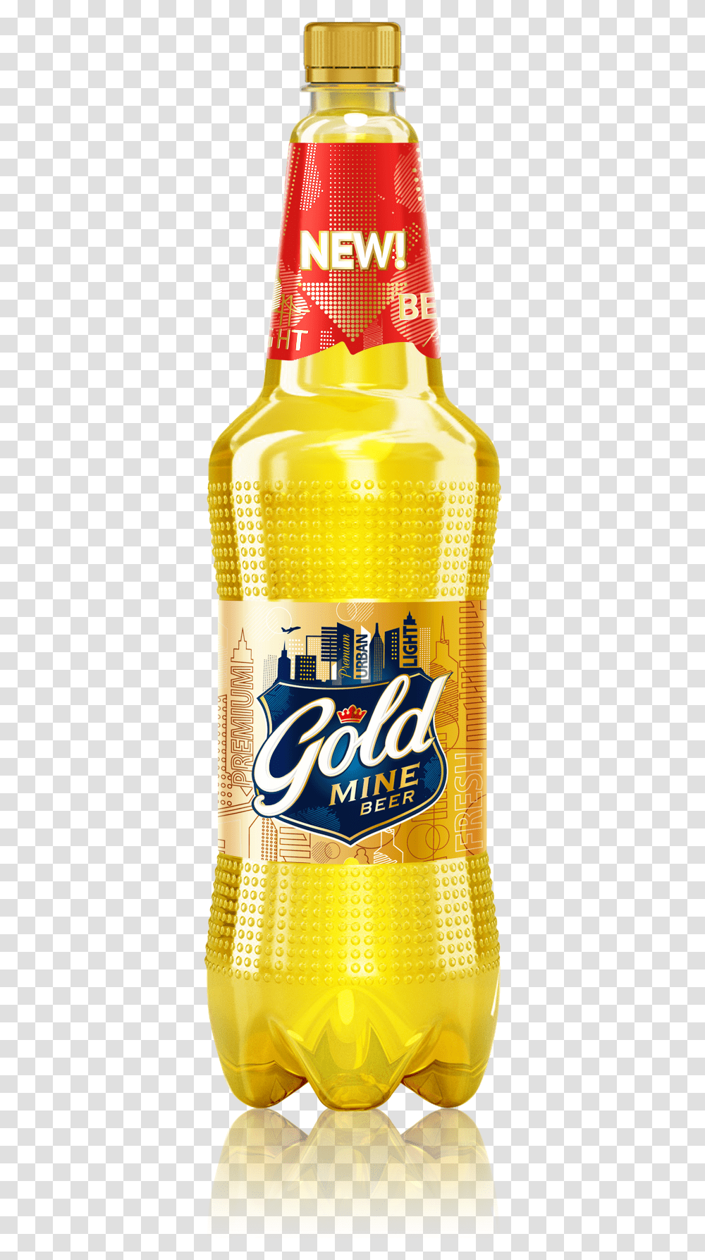Gold Mine Beer Efes Rus New Bottle By Pet Engineering Gold Mine Beer Pet, Alcohol, Beverage, Drink, Tin Transparent Png