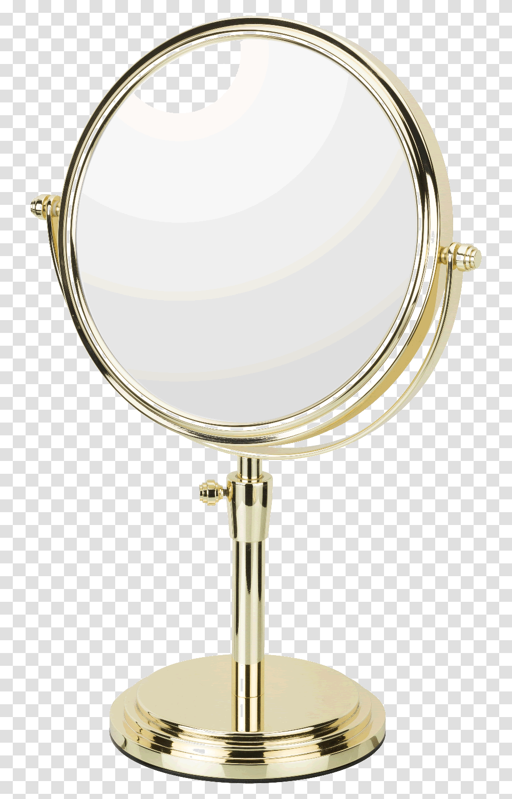 Gold Mirror, Lamp, Magnifying Transparent Png