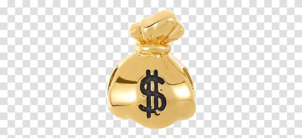 Gold Money Bag Bead For Use With Dbw Interchangeable Perfume, Wedding Cake, Dessert, Food Transparent Png
