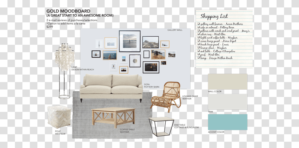 Gold Mood Board From Sea Interior Design Mood Board Design De Interiores, Furniture, Chair, Table, Couch Transparent Png
