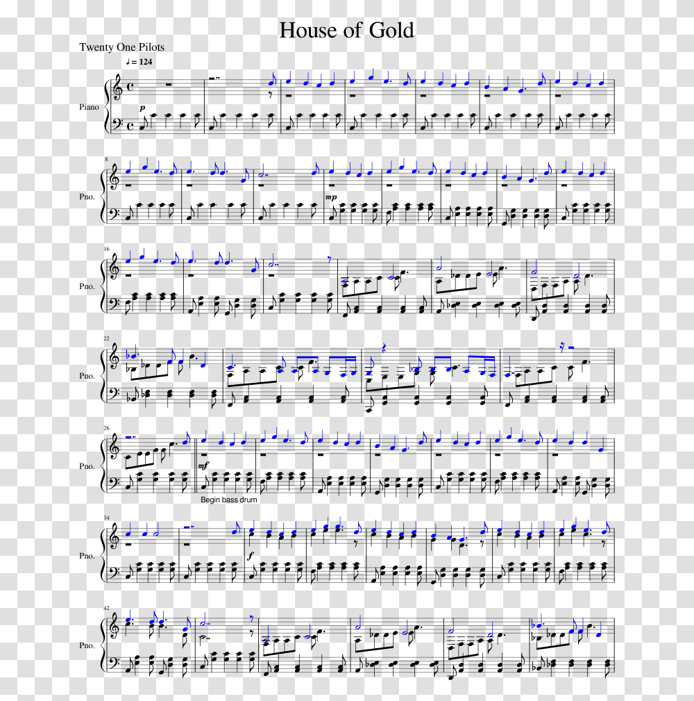 Gold Music Notes Gremlins Rag Complete Music Sheet, Alphabet, Plot Transparent Png