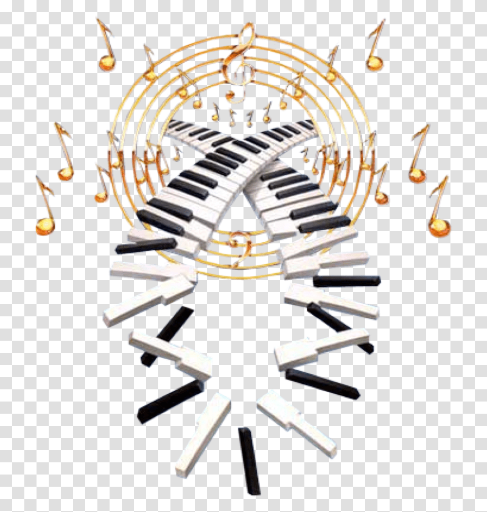 Gold Music Notes Notas Musicais Gif, Glass, Skeleton, Leisure Activities Transparent Png