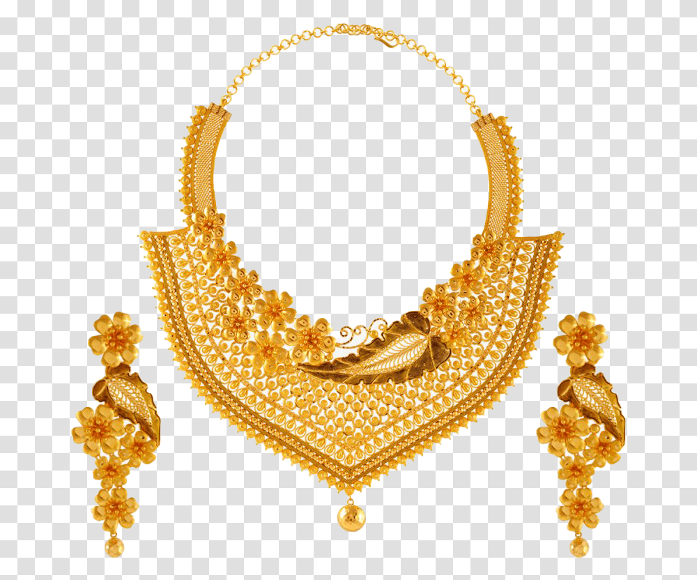 Gold Necklace Free Background 22kt Gold Necklace Set, Accessories, Accessory, Chandelier, Lamp Transparent Png