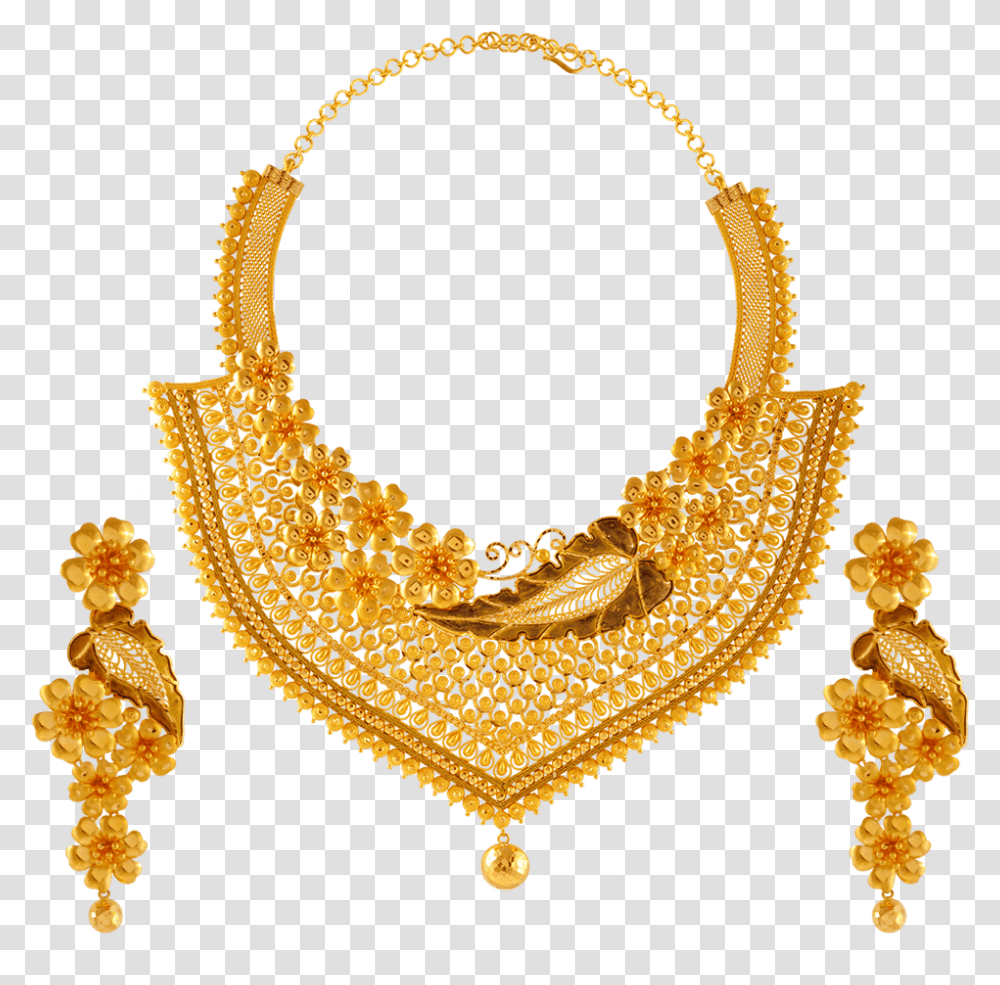 Gold Necklace Set Necklace, Chandelier, Lamp, Accessories, Accessory Transparent Png