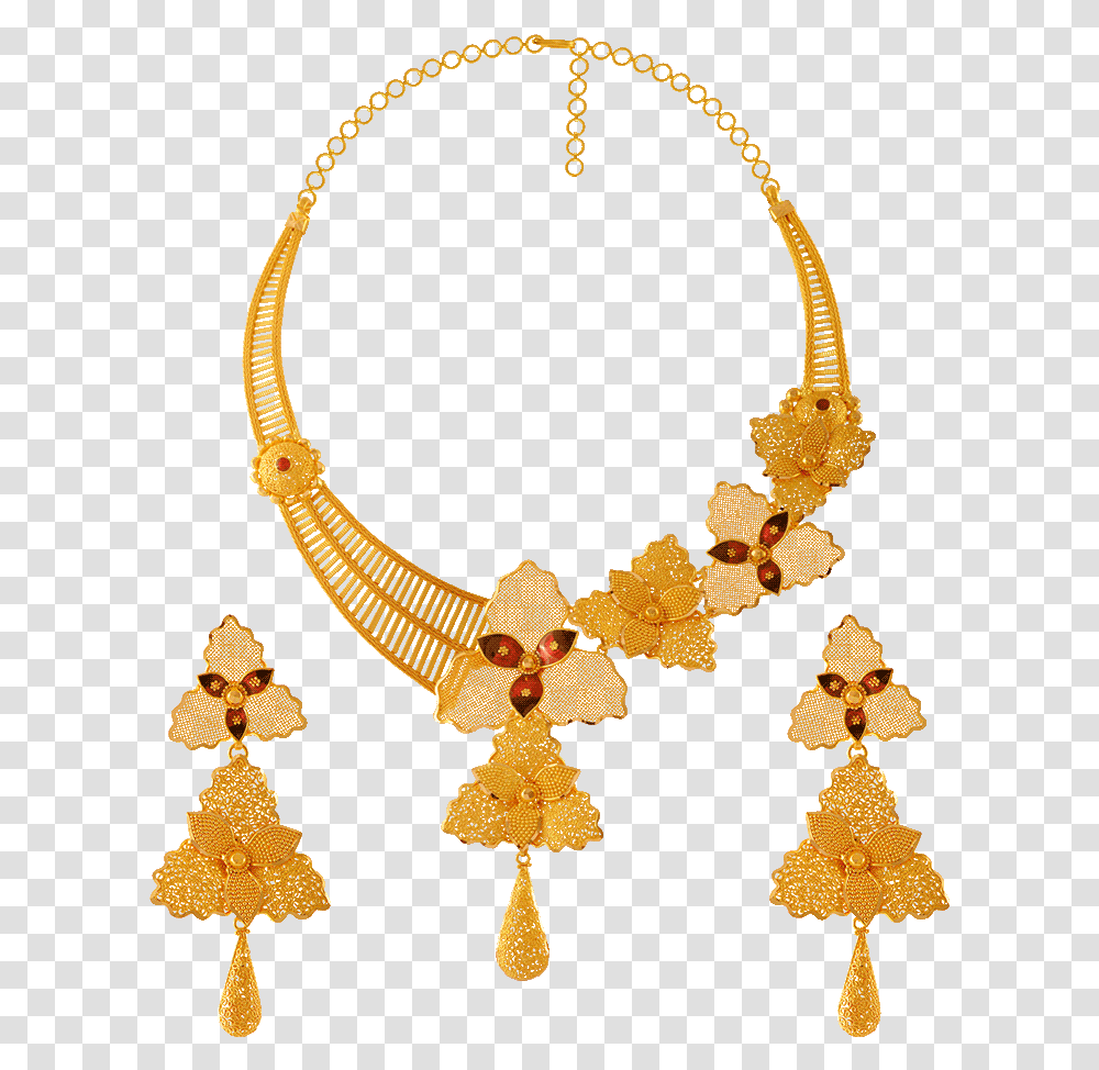 Gold Necklace Set Pc Chandra Jewellers Necklace Set, Jewelry, Accessories, Accessory Transparent Png