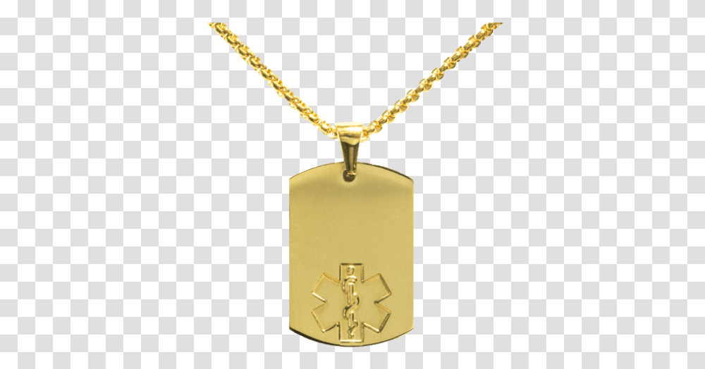 Gold Necklace With M Pendant Transparent Png