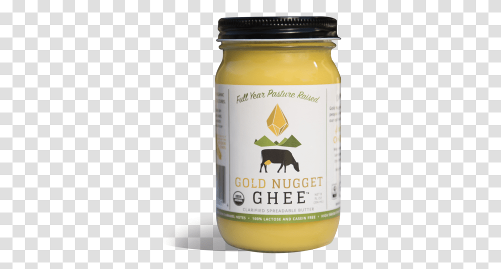 Gold Nugget Ghee Full Year Pasture Raised Traditional Ghee Ghee, Food, Mayonnaise, Mustard, Beer Transparent Png