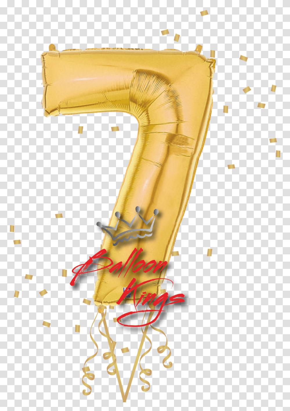 Gold Number Balloon, Paper, Inflatable, Tie, Accessories Transparent Png