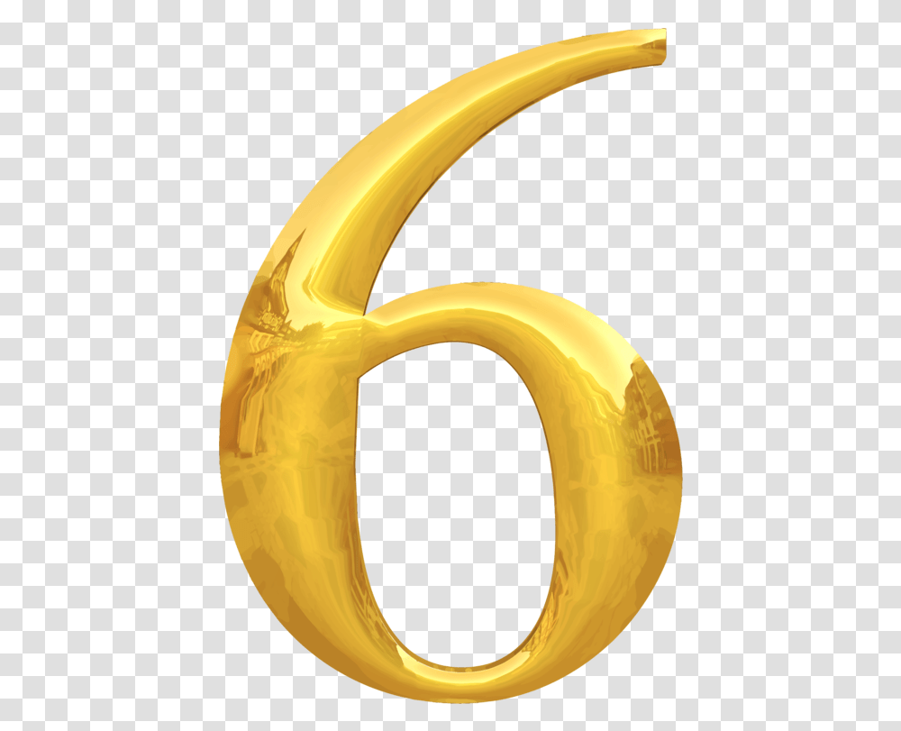 Gold Number Clipart Gold Number 4 Vector, Banana, Fruit, Plant, Food Transparent Png