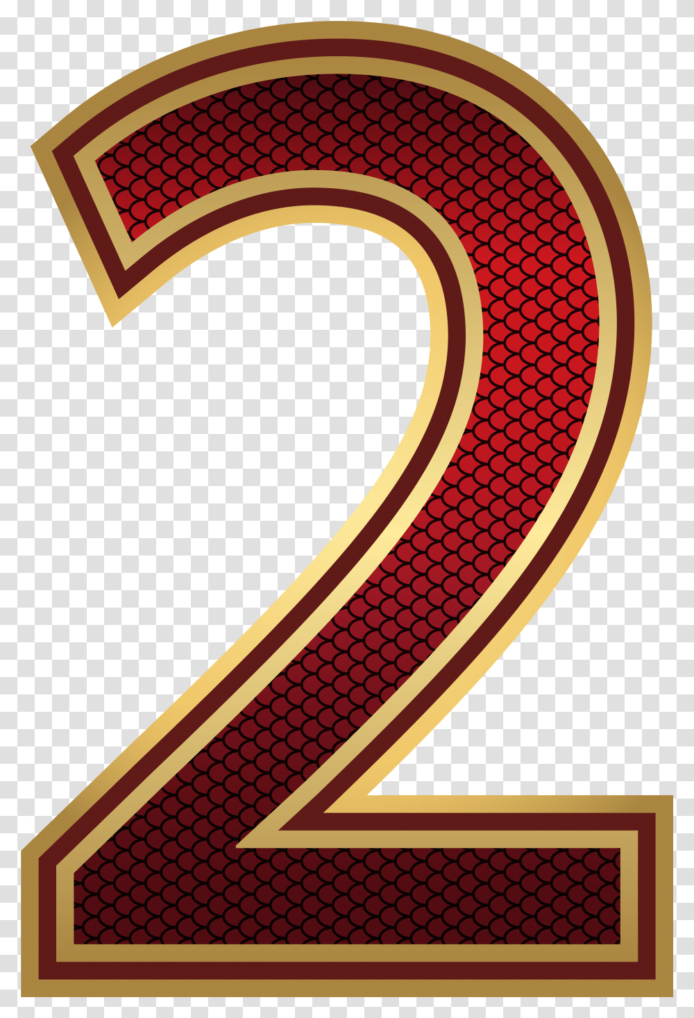 Gold Numbers Number 5 Red Gold, Label, Rug Transparent Png