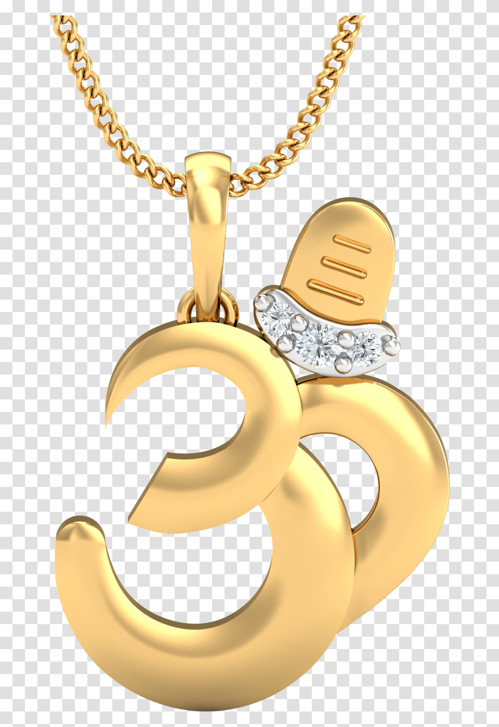 Gold Om Pendant, Hip Transparent Png