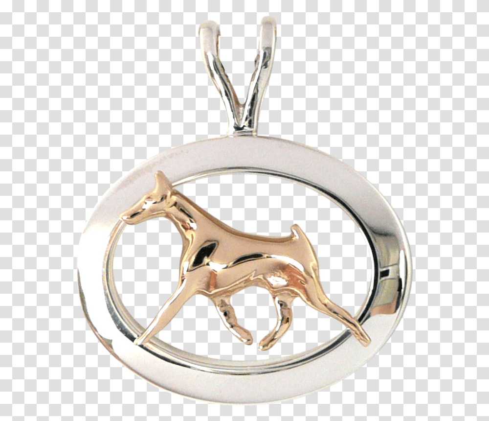 Gold Or Sterling Silver Doberman Pinscher In Glossy Oval Pendant Doberman Jewelry, Accessories, Accessory, Locket Transparent Png