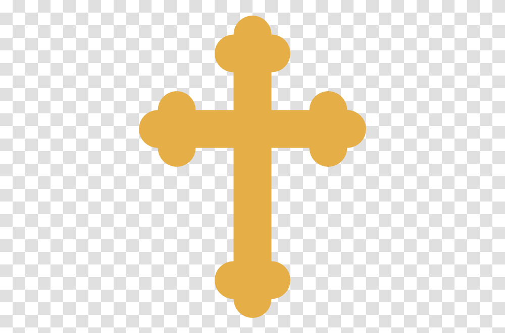 Gold Orthodox Cross Clip Art Baptism Gold Cross Clipart, Symbol, Crucifix Transparent Png