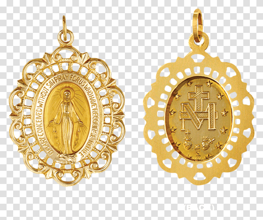 Gold Oval Miraculous Medallion In Filigree Frame Earrings, Clock Tower, Architecture, Building, Accessories Transparent Png