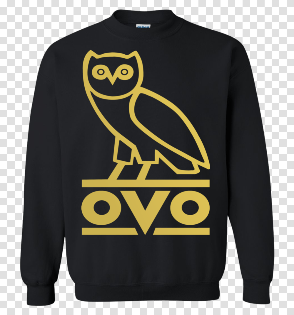 Gold Ovo Owl T Shirt Men Women Youth Ovo Logo Drake Owl, Sleeve, Long Sleeve, Hoodie Transparent Png
