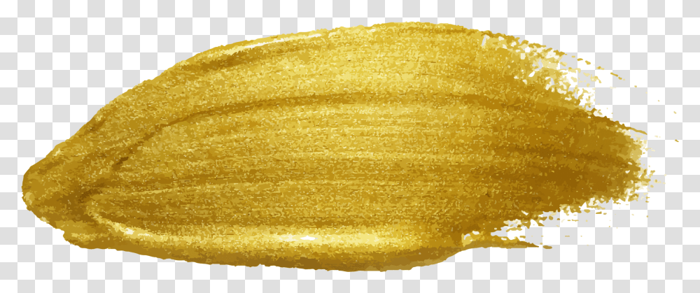Gold Paint Brush Strokefreetoedit Gold Brush Stroke Background, Bread, Food, Sliced, Plant Transparent Png