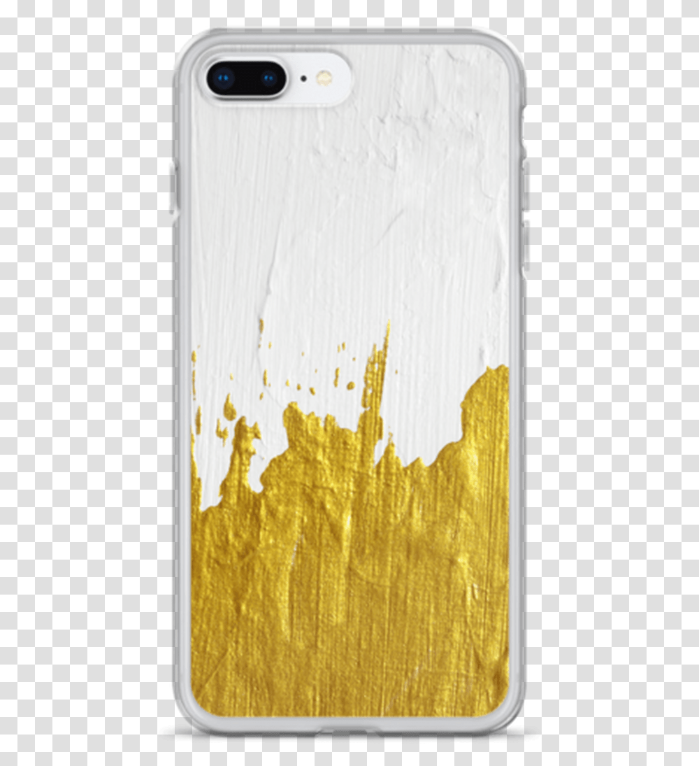 Gold Paint On White Iphone Case Iphone, Rug, Stain, Paper, Mobile Phone Transparent Png