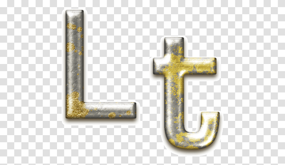 Gold Paint Splatter Cross, Symbol Transparent Png