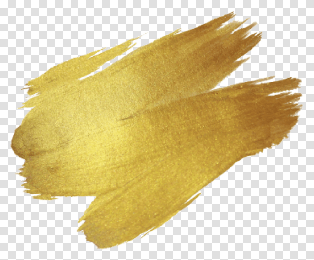 Gold Paint Sticker Gold Smudge, Plant, Animal, Fish, Leaf Transparent Png