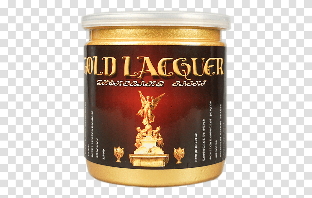 Gold Paint Water Chocolate Spread, Tin, Beer, Alcohol, Beverage Transparent Png