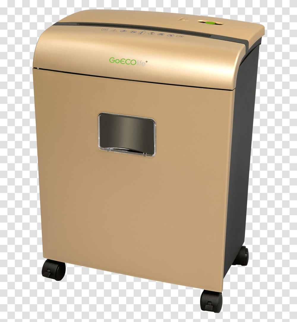 Gold Paper Shredder, Mailbox, Letterbox, Appliance, Dishwasher Transparent Png