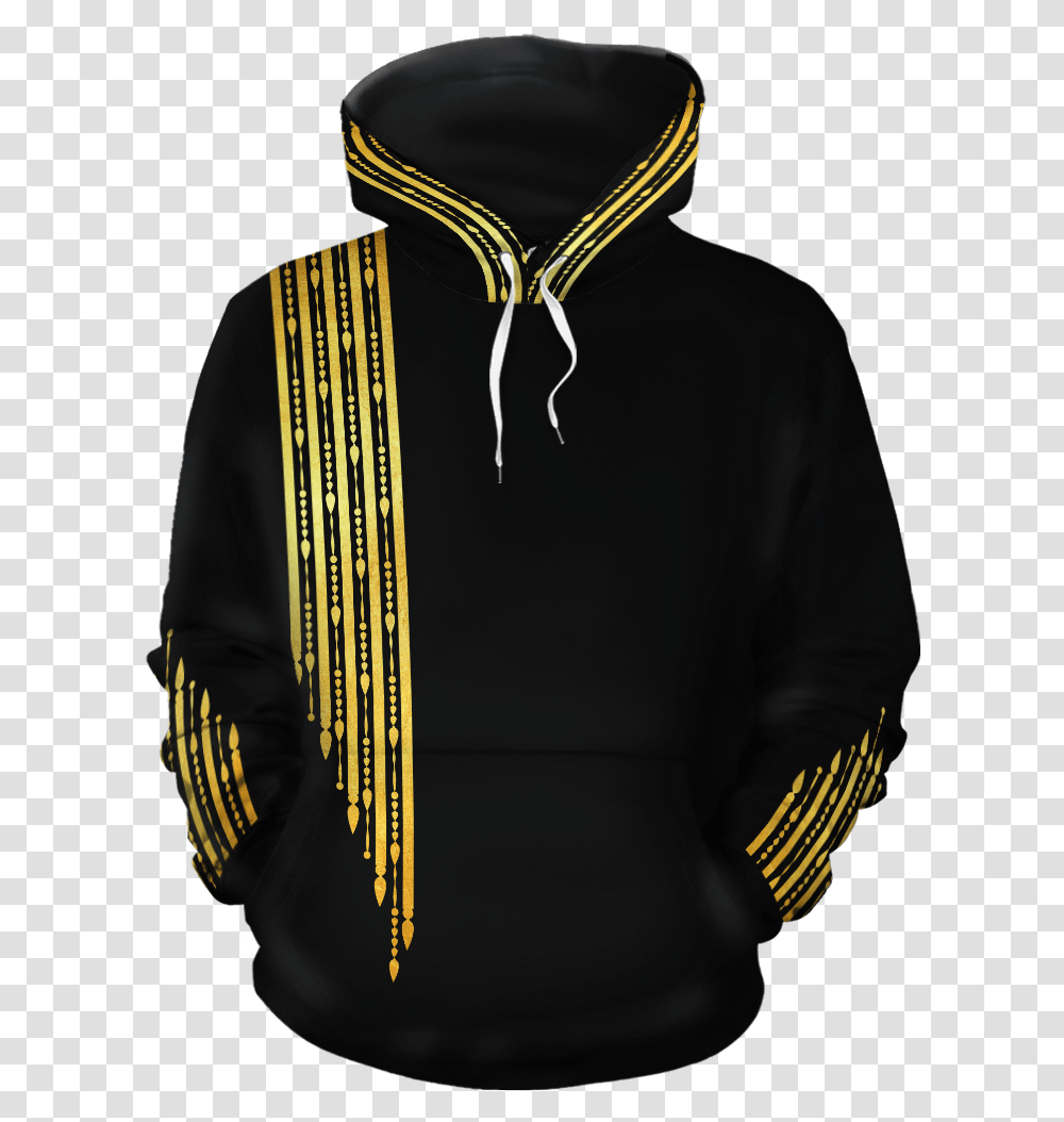 Gold Pattern 1 All Over HoodieClass Hoodie, Apparel, Person, Human Transparent Png