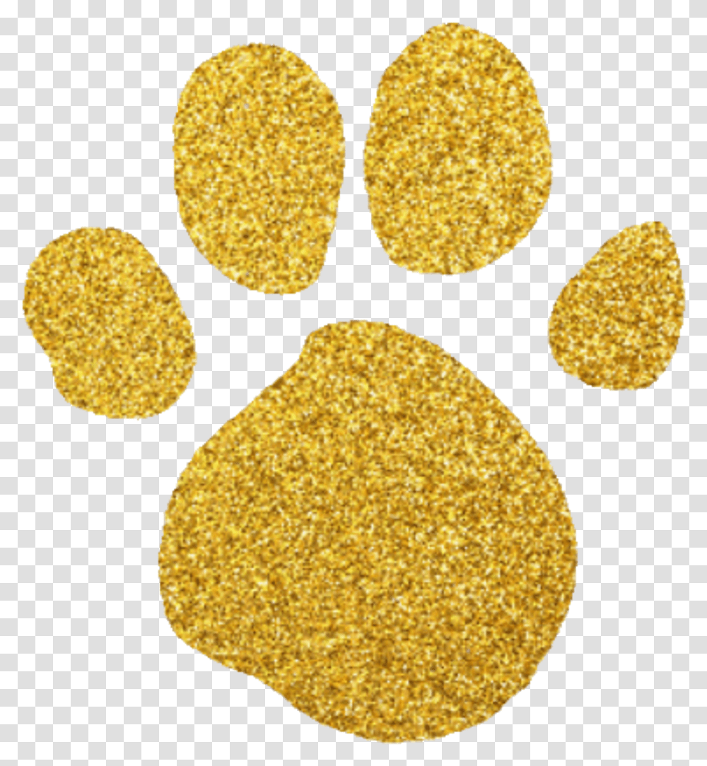 Gold Paw Print Background, Rug, Sweets, Food, Confectionery Transparent Png
