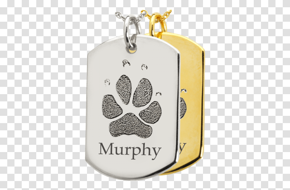 Gold Paw Print Dog Tag, Pendant, Mobile Phone, Electronics, Cell Phone Transparent Png