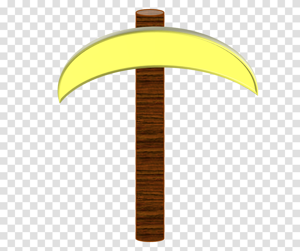 Gold Pickaxe Item Minecraft Image Gold Pick, Lamp, Tool, Lampshade, Silhouette Transparent Png