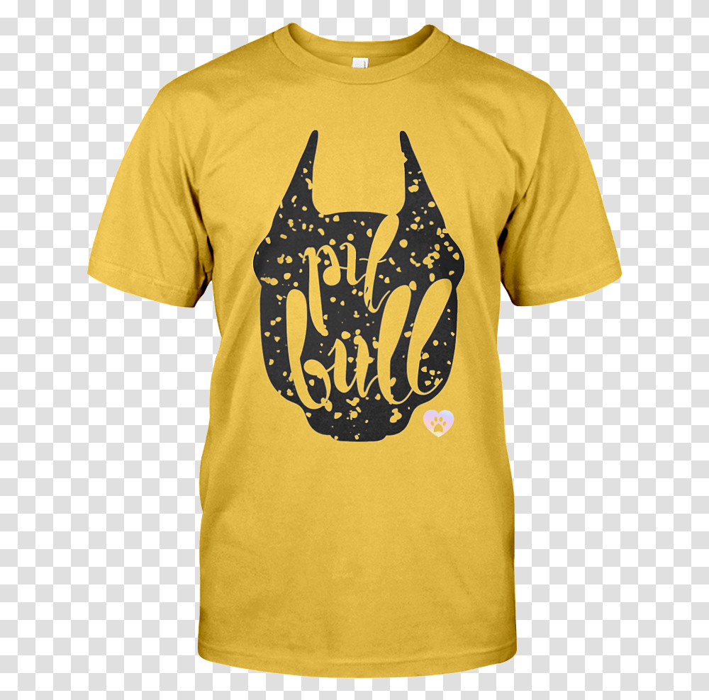 Gold Pitbull Silhouette Hype House T Shirt, Apparel, T-Shirt, Person Transparent Png