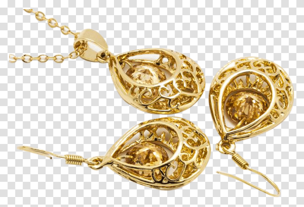 Gold Plated Jewellery Set Golden Locket, Accessories, Accessory, Jewelry, Pendant Transparent Png