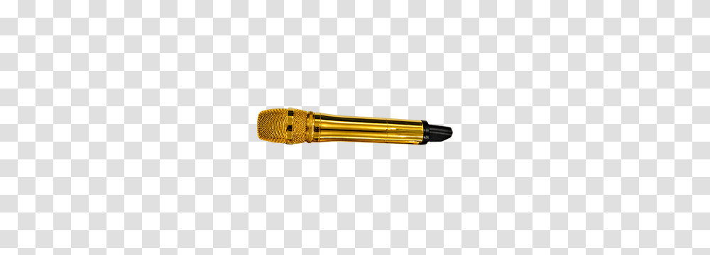 Gold Plated Microphones And Stands, Tool, Pen, Brush Transparent Png