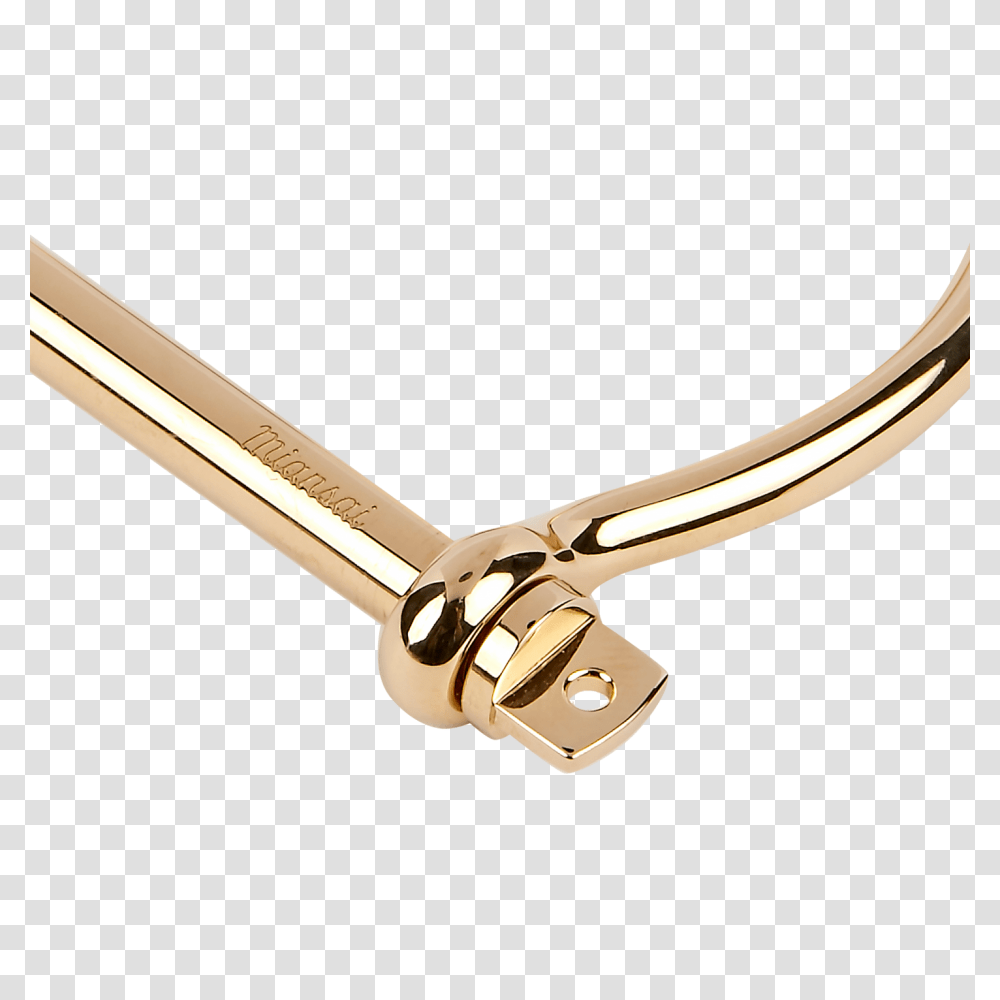Gold Plated Screw Cuff Miansai Reign, Scissors, Blade, Weapon, Weaponry Transparent Png