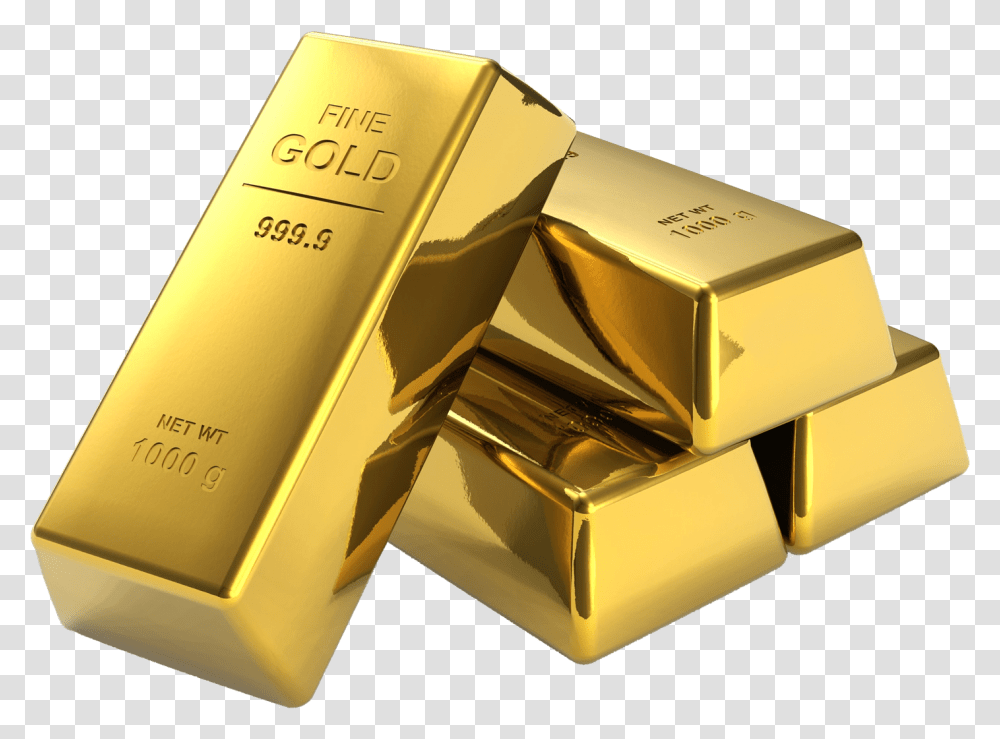 Gold Plating 3 Kg Gold Bar, Box, Treasure Transparent Png