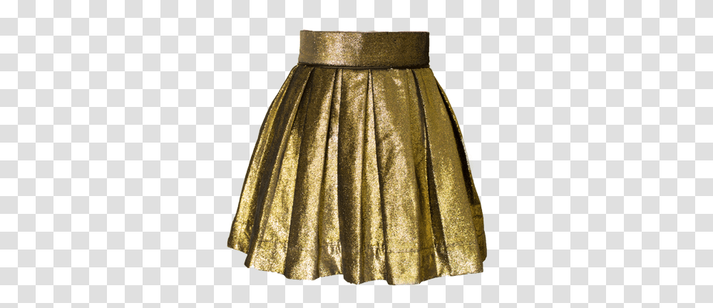 Gold Pleated Skirt Clarisky Clarisky Long Gold Skirt, Clothing, Apparel, Lampshade Transparent Png