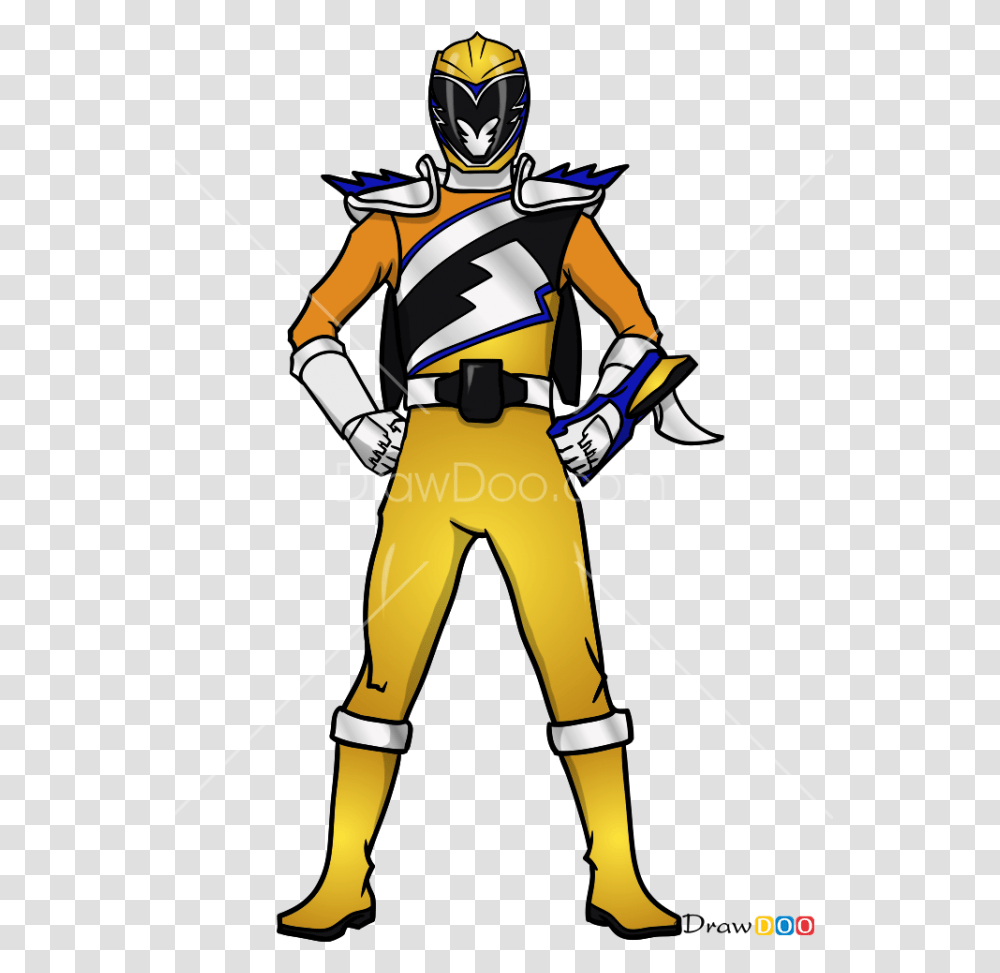 Gold Power Ranger Clipart Draw A Power Ranger, Person, Human, Helmet, Clothing Transparent Png