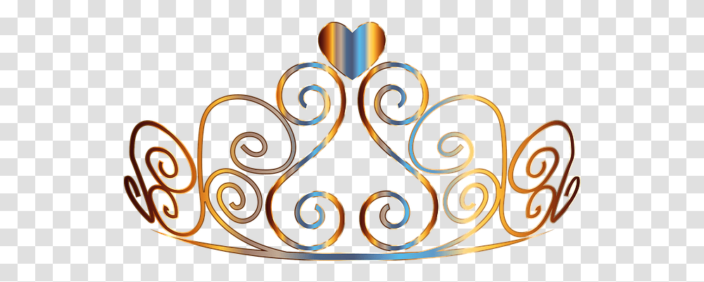 Gold Princess Crown Clipart Princess Gold Crown Clipart Background, Pattern, Floral Design, Graphics, Spiral Transparent Png