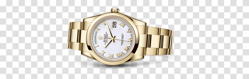 Gold Pure Gold Rolex Watch, Wristwatch, Clock Tower, Architecture, Building Transparent Png