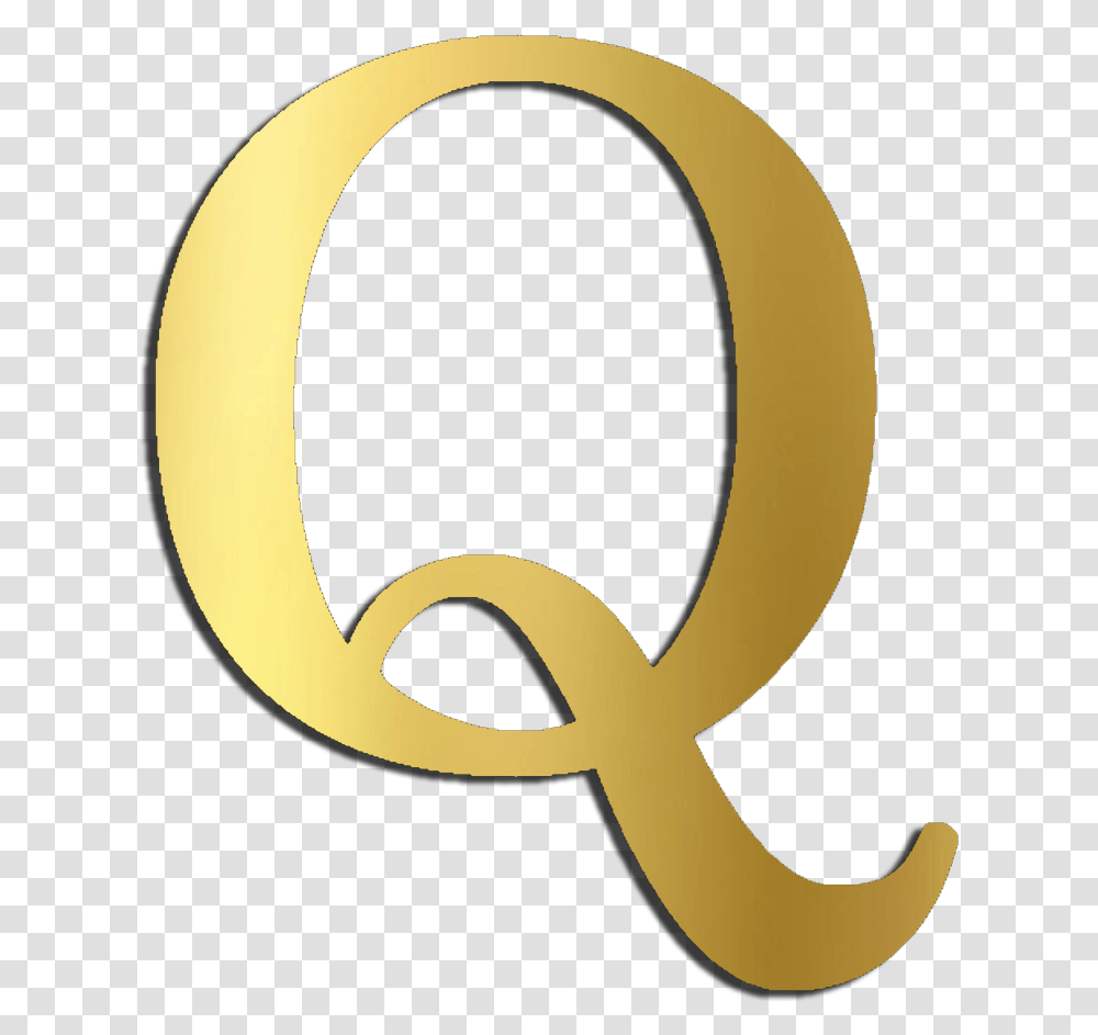 Gold Q, Alphabet, Label Transparent Png