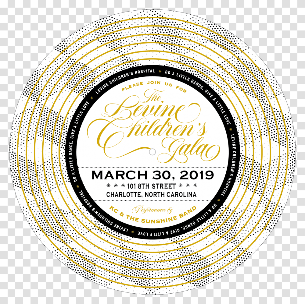 Gold Record Lch Gala Circle, Label, Poster, Advertisement Transparent Png