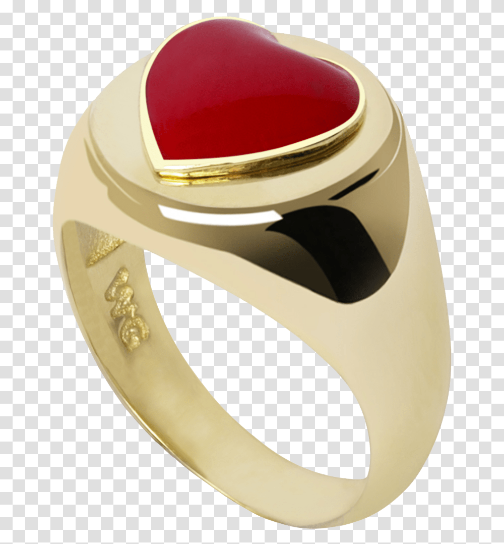 Gold Red Heart Ring - Wilhelmina Garcia Gold Ring Red Heart, Accessories, Accessory Transparent Png