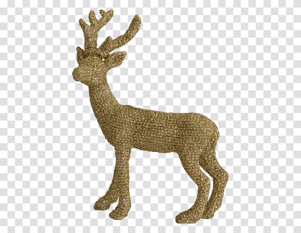 Gold Reindeer Background Portable Network Graphics, Mammal, Animal, Wildlife, Antelope Transparent Png