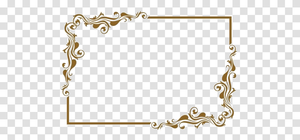 Gold Retro Decorative Frame Frame Clipart Background, Leisure Activities, Musical Instrument, Oboe, Flute Transparent Png