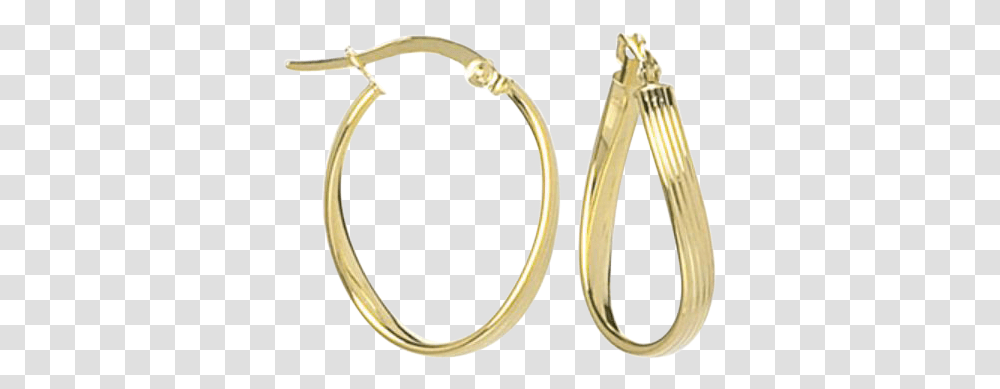 Gold Ribbed Design Hoops Earrings, Accessories, Accessory, Jewelry, Locket Transparent Png
