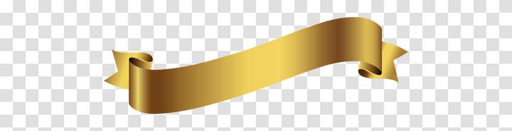 Gold Ribbon Banner, Axe, Tool, Weapon, Weaponry Transparent Png