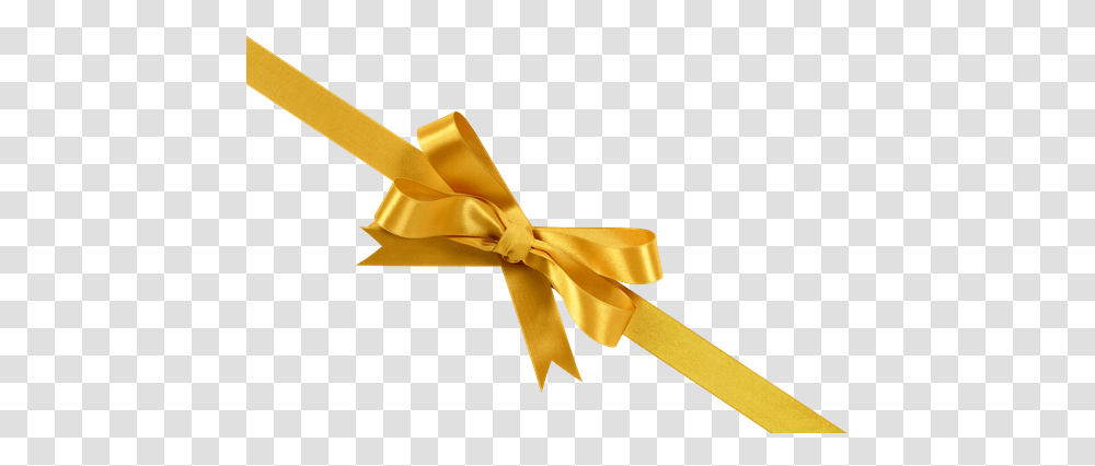 Gold Ribbon Bow Picture Gold Bow Background Free, Sash, Gift, Axe, Tool Transparent Png